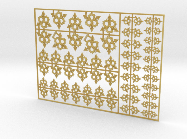 Sigil of Decay - Flat Vehicle Insignia pack 3d printed