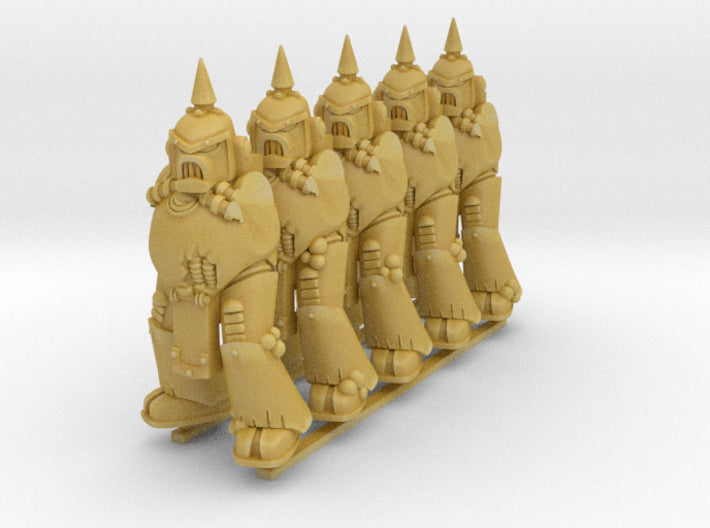 5x Old-School Decay Trooper - Body Set 2 3d printed