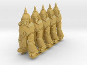 5x Old-School Decay Trooper - Body Set 3 3d printed