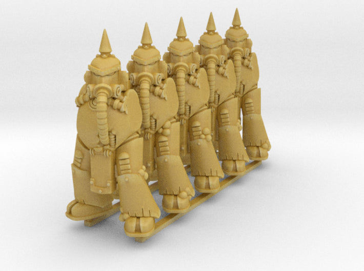 5x Old-School Decay Trooper - Body Set 4 3d printed