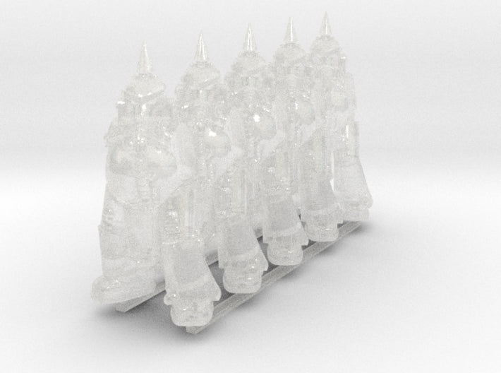 5x Old-School Decay Trooper - Body Set 4 3d printed