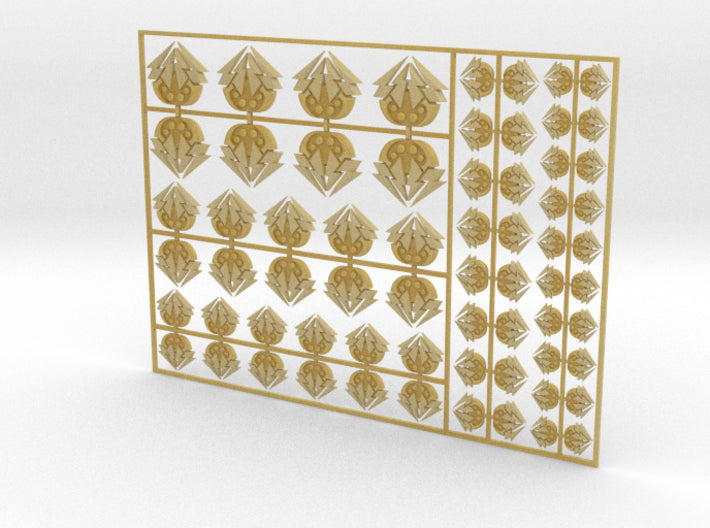 Steel Tarantulas - Flat Vehicle Insignia pack 3d printed