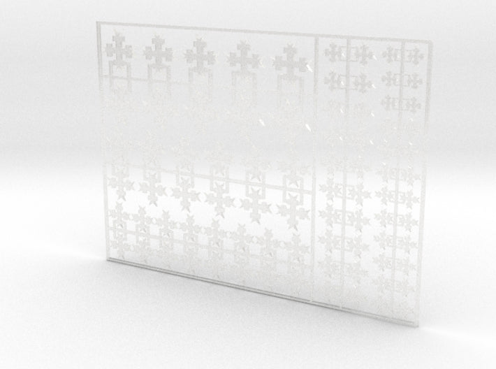 White Templar - Flat Vehicle Insignia pack 3d printed