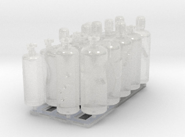 22x Looted Bitz: Scratch &amp; Dent Gas Bottles 3d printed