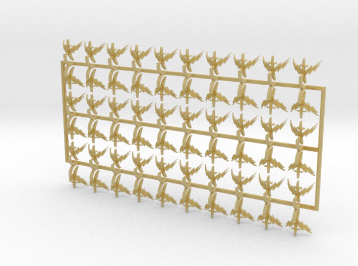 60x Storm Swords - Shoulder Insignia pack 3d printed