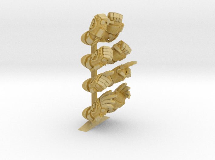 8x Kings Fists - Terminator Energy Fists 3d printed