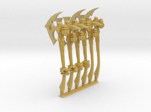 6x Eldar Wraith Axes : Bonecraft 3d printed