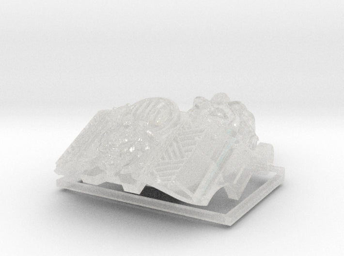 Tribal Lion: Atlas Sarcophagus Set (2) 3d printed