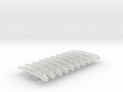 10x Empty Shinto Sheaths (Saya) 3d printed