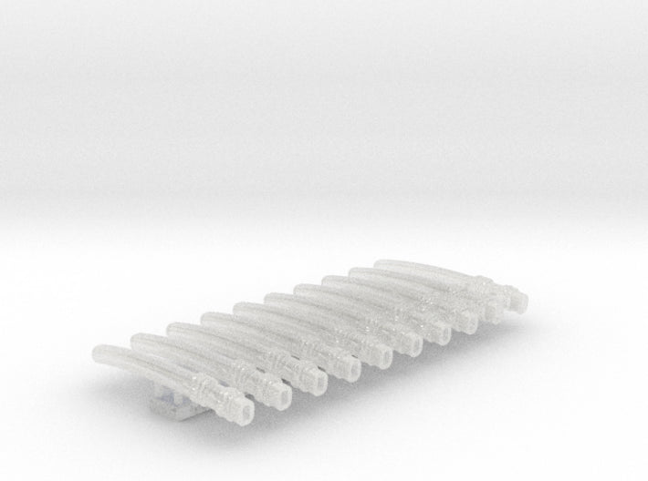 10x Empty Shinto Sheaths (Saya) 3d printed