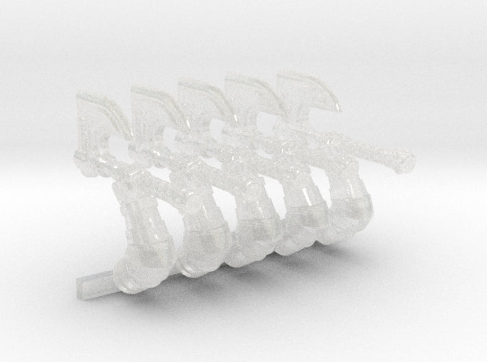 5x ST:1 Right Energy Axe: Houndstooth 3d printed