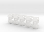 5x ST Vronti Shields: Base (Insignia-Ready) 3d printed