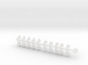 20x Tactica/Assault - Tiny Convex Insignias (3mm) 3d printed