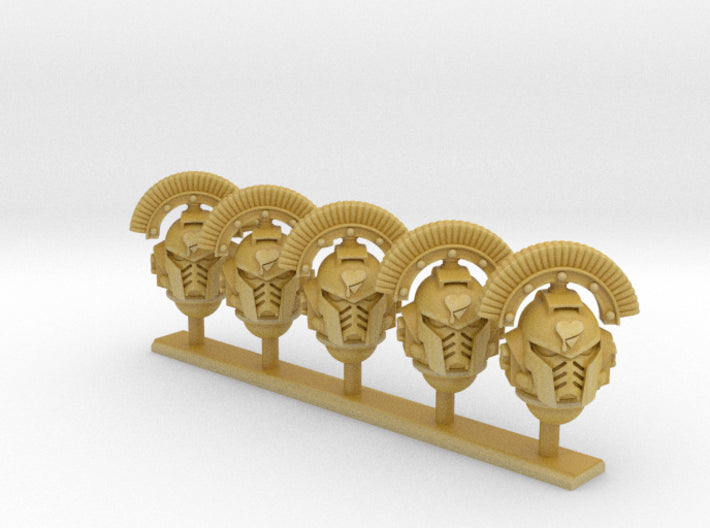 5x Lamented Heart - Crested G:10 Prime Helmets 3d printed