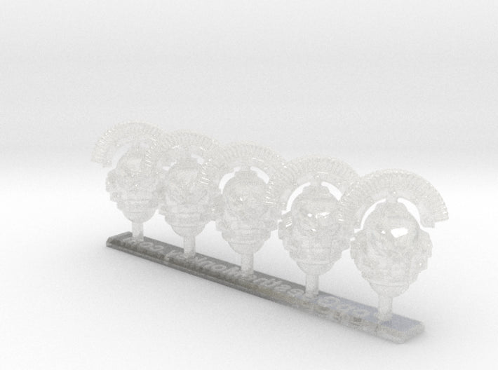 5x Lamented Heart - Crested G:10 Prime Helmets 3d printed