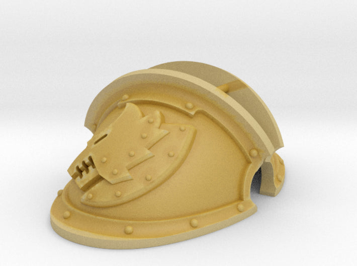 Iron Wolf - MI:1 Squire Knight Pauldrons 3d printed