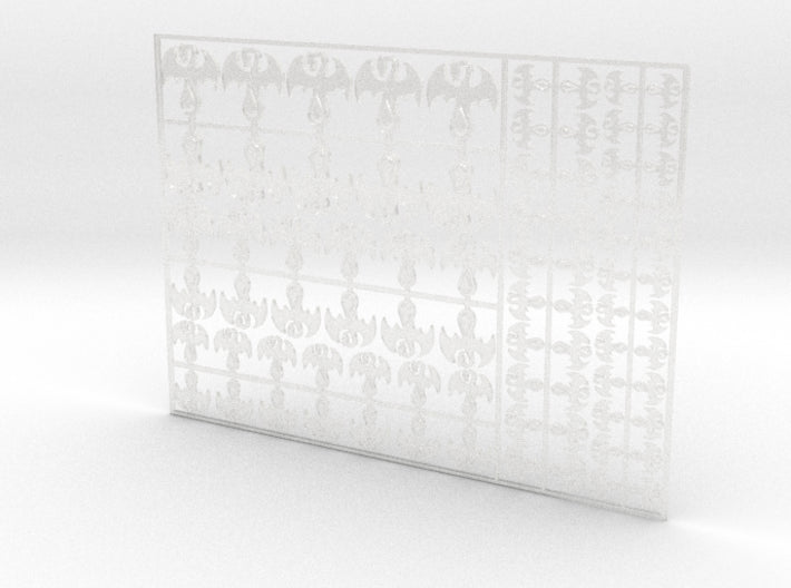 Blood Dragons - Flat Vehicle Insignia pack 3d printed