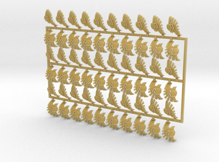 60x Absolution Wing - Shoulder Insignia pack 3d printed