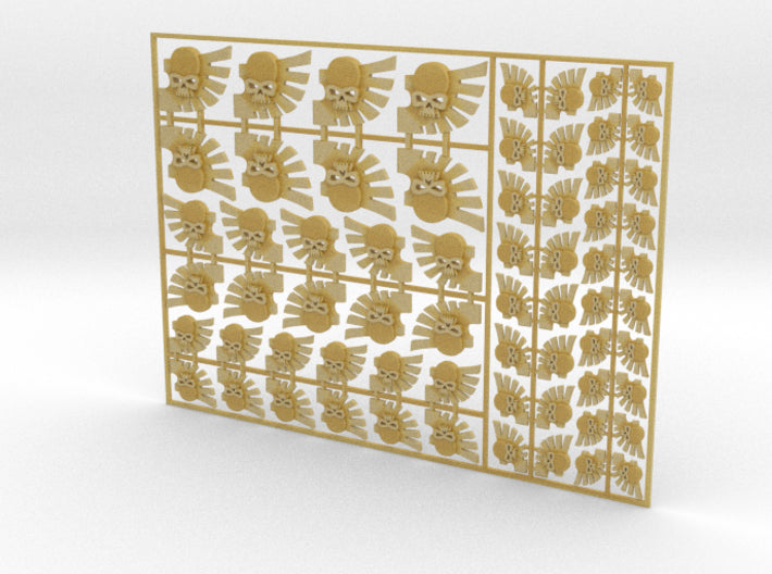 Absolution Wing - Flat Vehicle Insignia pack 3d printed