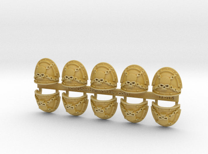 10x Rift Castellans - G:3a Shoulder Pads 3d printed