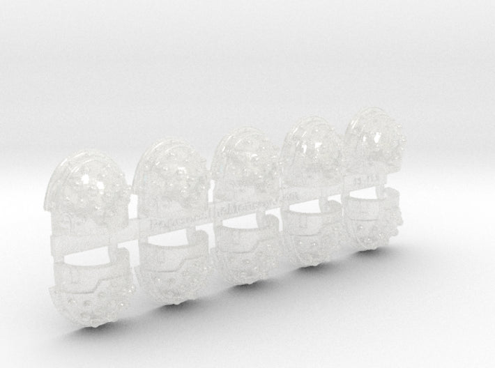 10x Aries - Studded Stormguard Left Pauldrons 3d printed