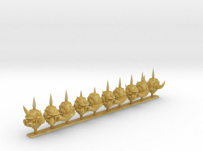 10x Warped-Donnero Helms Squad :1 3d printed