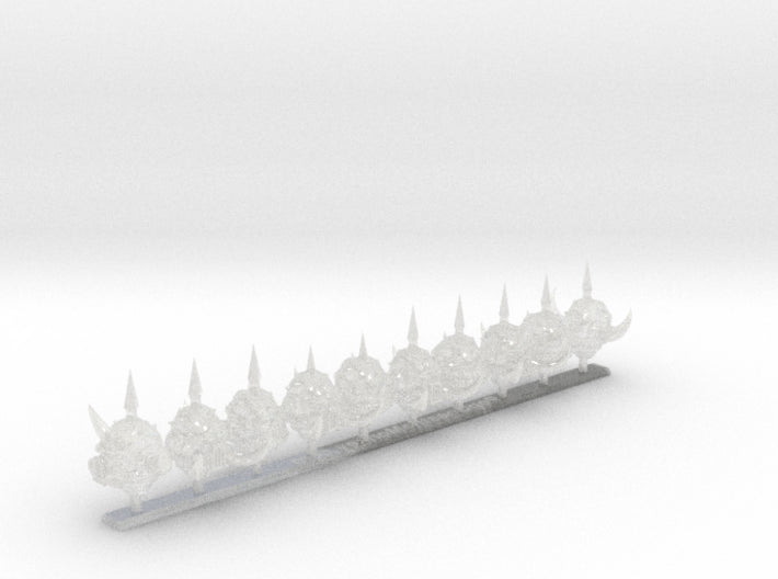 10x Warped-Donnero Helms Squad :1 3d printed