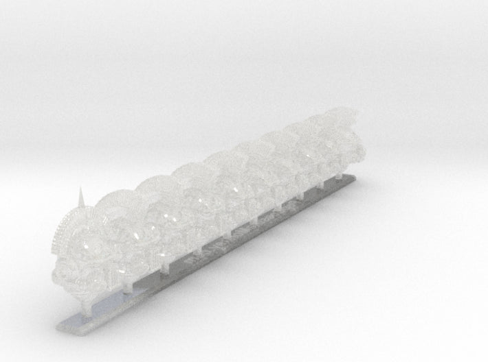 10x Elite - Donnero Helms Squad set 3d printed