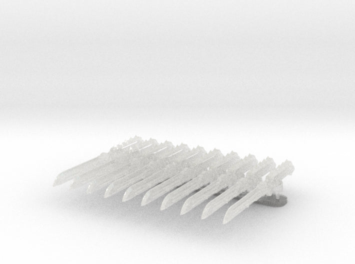 10x Right-handed Energy Sword : Carmine 3d printed