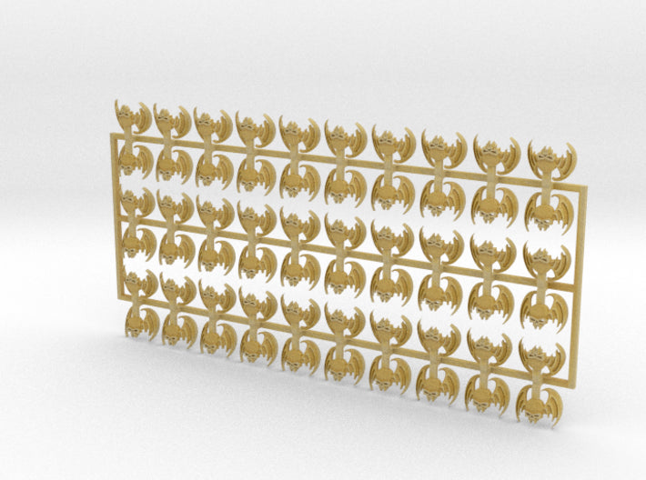 60x Nightmare Legion - Shoulder Insignia pack 3d printed