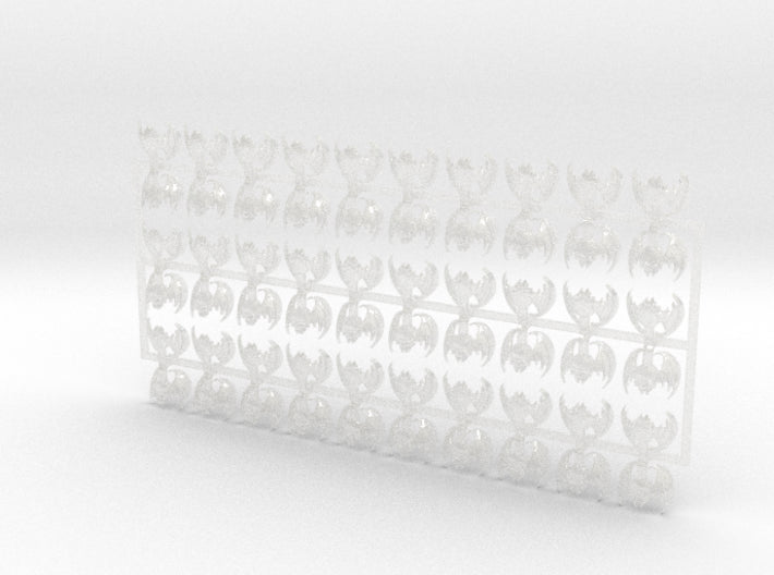 60x Nightmare Legion - Shoulder Insignia pack 3d printed