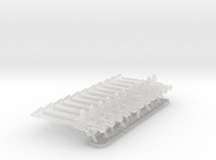 11x Energy Sword: Barbed Fang 3d printed