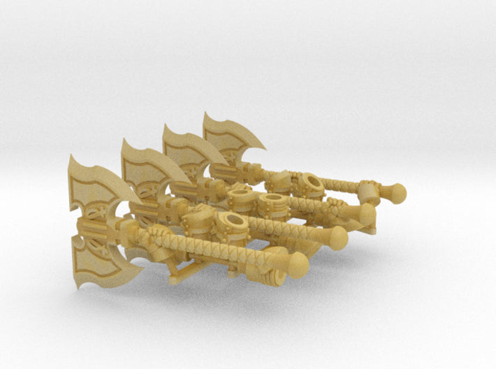 4x Energy Axe: Alpha Wight - Chaos Set 3d printed