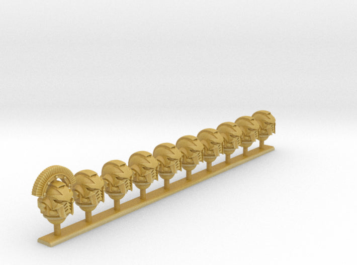 10x Cross Face - G:10 Prime Helms : Squad 1 3d printed