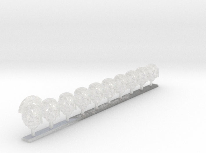 10x Cross Face - G:10 Prime Helms : Squad 1 3d printed