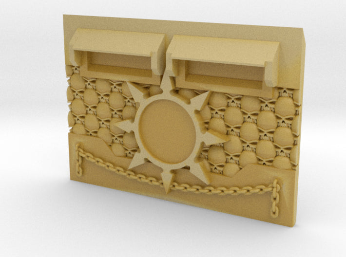 Chaos Skull Wall : Standard APC Frontplate 3d printed