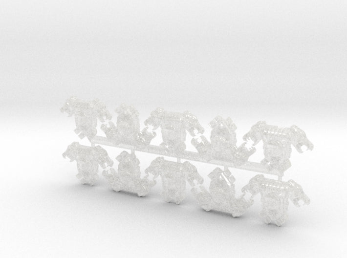 10x Shaggy Wolves - P1:Wolfskull PACs 3d printed