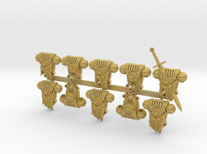 10x Shaggy Wolves - Prime:1 PACs [Squad 2] 3d printed