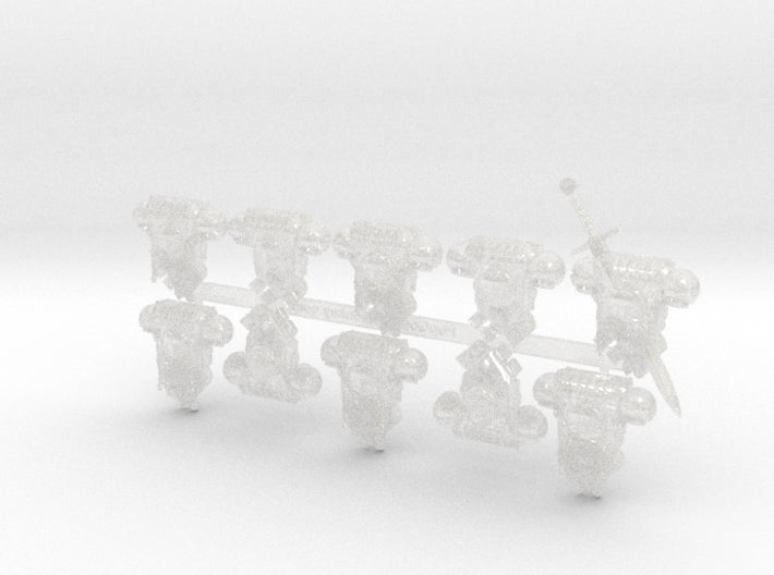 10x Shaggy Wolves - Prime:1 PACs [Squad 2] 3d printed
