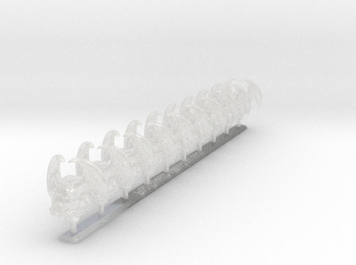 10x Nightmare - G:8 Errant Helmets 3d printed