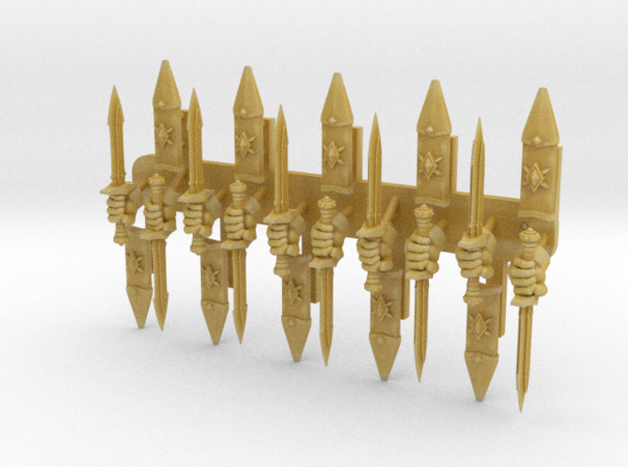 10x Left-handed Combat Knife : Volk 3d printed