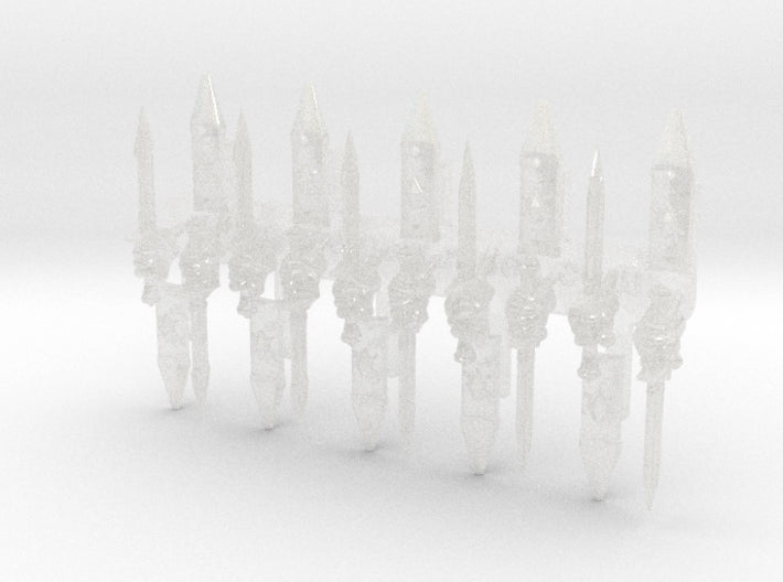 10x Left-handed Combat Knife : Volk 3d printed