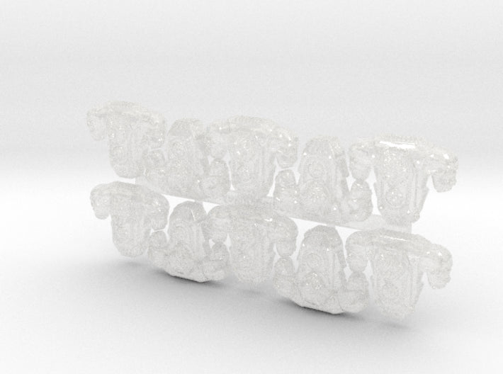 10x Wolf Skull - GR:1a Volkpacks 3d printed