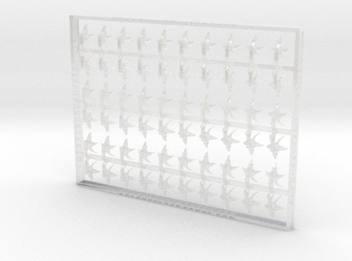 60x Angry Goats - Smaller Insignias (5mm) 3d printed