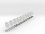 10x Base :C1 Hooded Female Heads w/Optics 3d printed