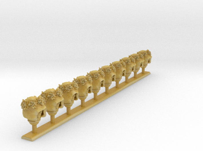 10x Rose Crowned :C1 Hooded Barefaced Females 3d printed