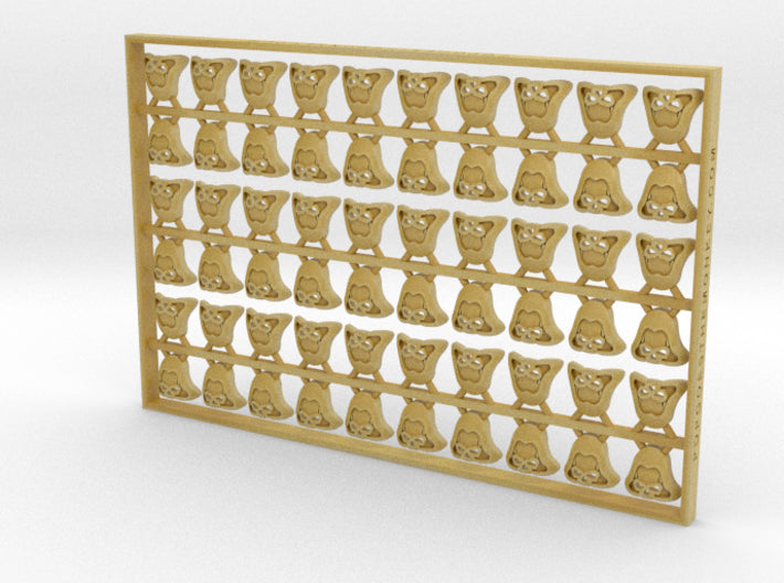 60x Death Wardens - Shoulder Insignia pack 3d printed