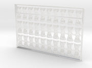 60x Death Wardens - Shoulder Insignia pack 3d printed