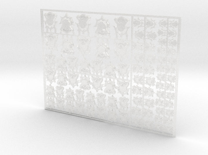 Cowled Wardens - Flat Vehicle Insignia pack 3d printed