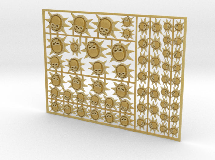 Plague Sun - Flat Vehicle Insignia pack 1 3d printed